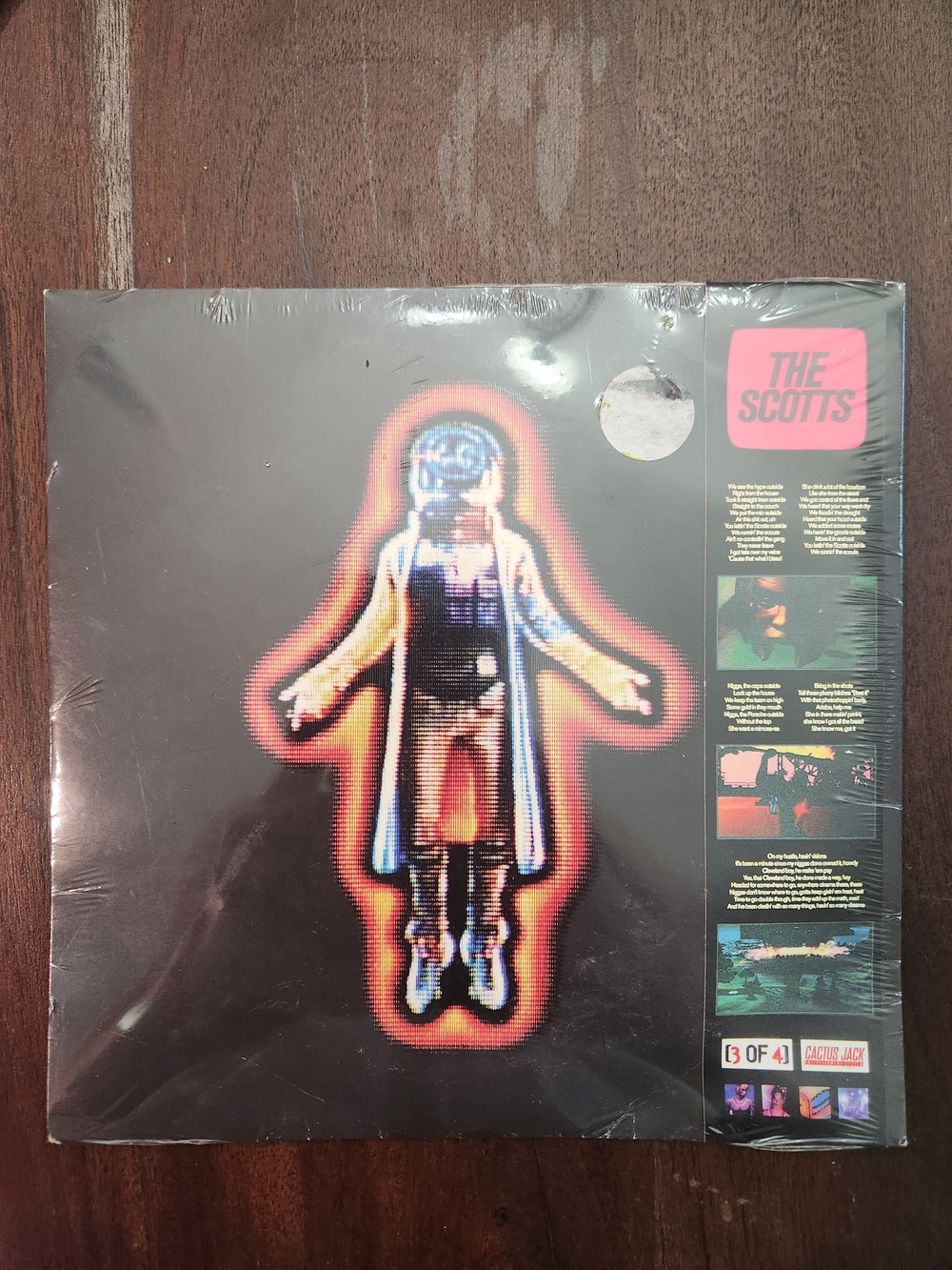 Cactus Jack by Travis Scott Vinyl — Black Cover with Orange and Pink Aura